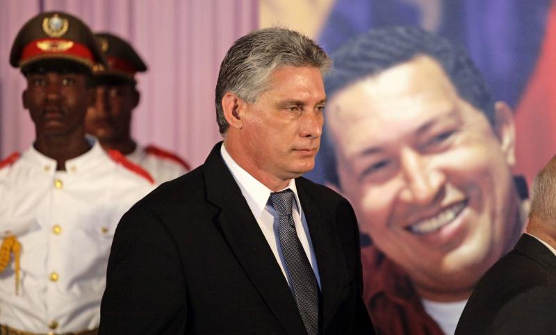 Newly elected Cuban Vice President Miguel Diaz-Canel attends a tribute to the late Venezuelan President Hugo Chavez in March. Diaz-Canel is expected to eventually succeed Raul Castro as the island nation's leader in 2018. Newly elected Cuban Vice President Miguel Diaz-Canel attends a tribute to the late Venezuelan President Hugo Chavez in March. Diaz-Canel is expected to eventually succeed Raul Castro as the island nation's leader in 2018.