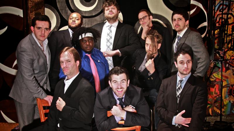 Virginia's No BS! Brass Band adopts and ultimately expands the brass-band tradition. Virginia's No BS! Brass Band adopts and ultimately expands the brass-band tradition.