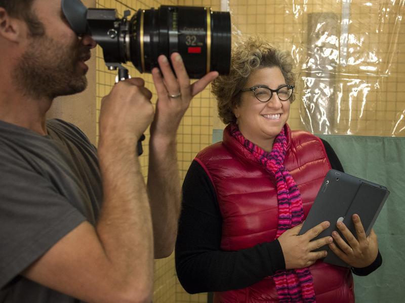 Jenji Kohan, seen here on the set of Orange Is the New Black, began her writing career on The Fresh Prince of Bel-Air. Jenji Kohan, seen here on the set of Orange Is the New Black, began her writing career on The Fresh Prince of Bel-Air.