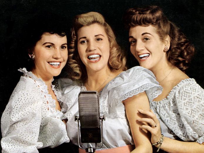 The Andrews Sisters (from left, Maxene, Patty and LaVerne) in the 1940s. Patty was the star of the sibling act. The Andrews Sisters (from left, Maxene, Patty and LaVerne) in the 1940s. Patty was the star of the sibling act.