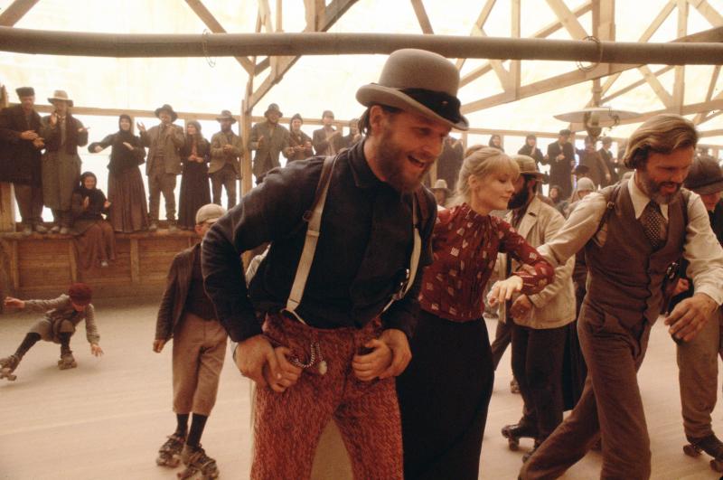 Jeff Bridges as John L. Bridges, Isabelle Huppert as Ella Watson and Kris Kristofferson as James Averill in the 1980 Western Heaven's Gate, a director's cut of which was released in November. Jeff Bridges as John L. Bridges, Isabelle Huppert as Ella Watson and Kris Kristofferson as James Averill in the 1980 Western Heaven's Gate, a director's cut of which was released in November.