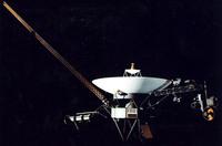 This artist's illustration shows the Voyager 1 space probe. The spacecraft was launched on Sept. 5, 1977, and as of August 2012, it is outside the bubble of hot gas, known as the "heliopause," that radiates from the sun. This artist's illustration shows the Voyager 1 space probe. The spacecraft was launched on Sept. 5, 1977, and as of August 2012, it is outside the bubble of hot gas, known as the "heliopause," that radiates from the sun.