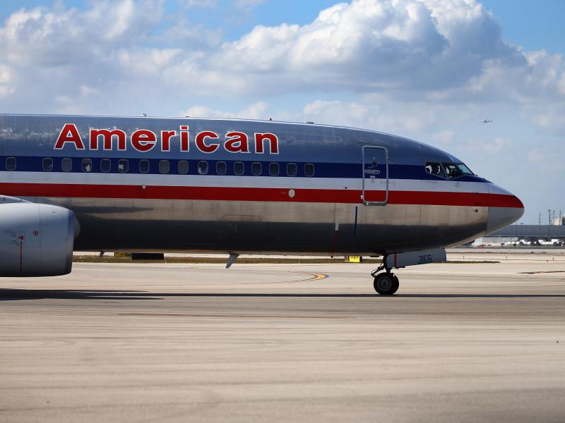 An American Airlines plane at Miami International Airport in February. An American Airlines plane at Miami International Airport in February.