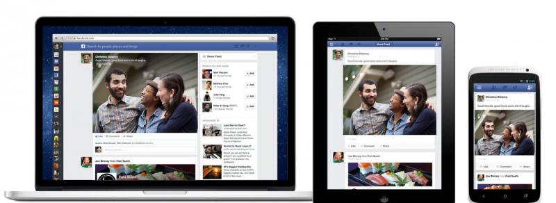 The new look of Facebook's News Feed. The new look of Facebook's News Feed.