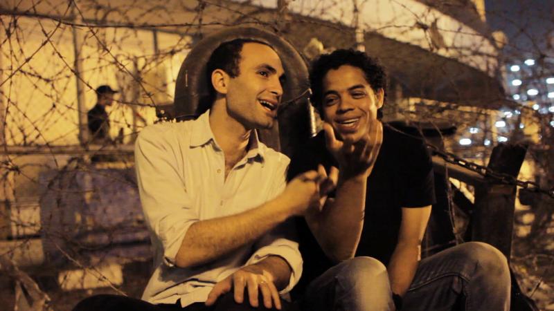 Before protesting in The Square, Khalid Abdalla (left) acted in such films as The Kite Runner, Green Zone and United 93. Before protesting in The Square, Khalid Abdalla (left) acted in such films as The Kite Runner, Green Zone and United 93.