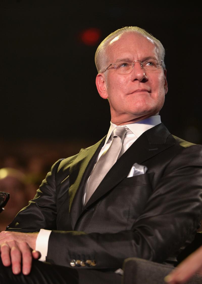 "The term 'vegan leather' makes me think that you peeled a carrot and took the skin and made a jacket out of it," says Tim Gunn, pictured above at the Under the Gunn finale fashion show. "The term 'vegan leather' makes me think that you peeled a carrot and took the skin and made a jacket out of it," says Tim Gunn, pictured above at the Under the Gunn finale fashion show.