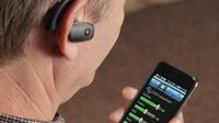 Sound World Solution's hearing device lets a user customize its settings using a Bluetooth connection and a smartphone. Sound World Solution's hearing device lets a user customize its settings using a Bluetooth connection and a smartphone.