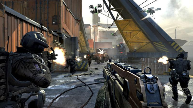 A typical scene from Call of Duty: Black Ops 2, the latest in the series of wildly popular video games. A typical scene from Call of Duty: Black Ops 2, the latest in the series of wildly popular video games.