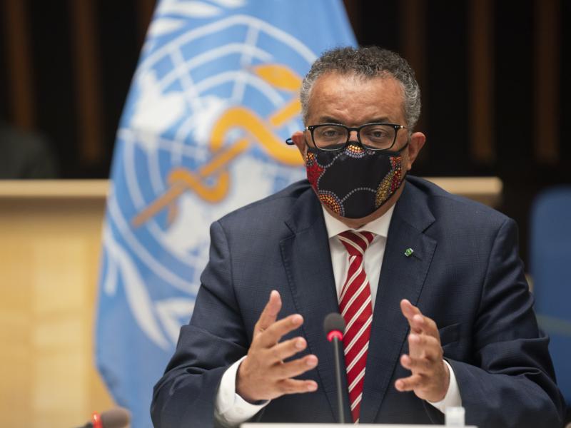 WHO Director-General Tedros Adhanom Ghebreyesus, shown here at a meeting on Monday, has said that the coronavirus death toll is likely higher than the more than 1 million fatalities officially reported. WHO Director-General Tedros Adhanom Ghebreyesus, shown here at a meeting on Monday, has said that the coronavirus death toll is likely higher than the more than 1 million fatalities officially reported.