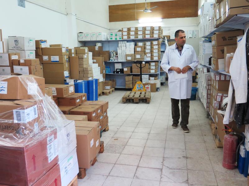 Nael Skaik, the pharmacy director at Gaza's main hospital, says this medicine storage room is usually so full of boxes of medicines that it's hard to find space to walk. Now medicines are running out as Palestinian Authority President Mahmoud Abbas has he Nael Skaik, the pharmacy director at Gaza's main hospital, says this medicine storage room is usually so full of boxes of medicines that it's hard to find space to walk. Now medicines are running out as Palestinian Authority President Mahmoud Abbas has he