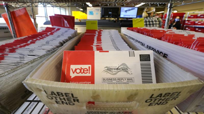 The Postal Service says it has already handled 100 million election ballots this year. The Postal Service says it has already handled 100 million election ballots this year.