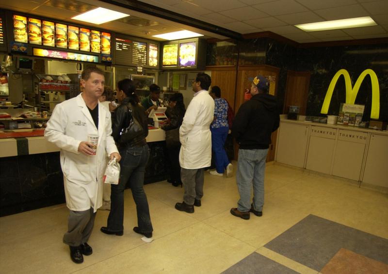 The McDonald's inside the Cleveland Clinic in Cleveland, in 2004. The McDonald's inside the Cleveland Clinic in Cleveland, in 2004.