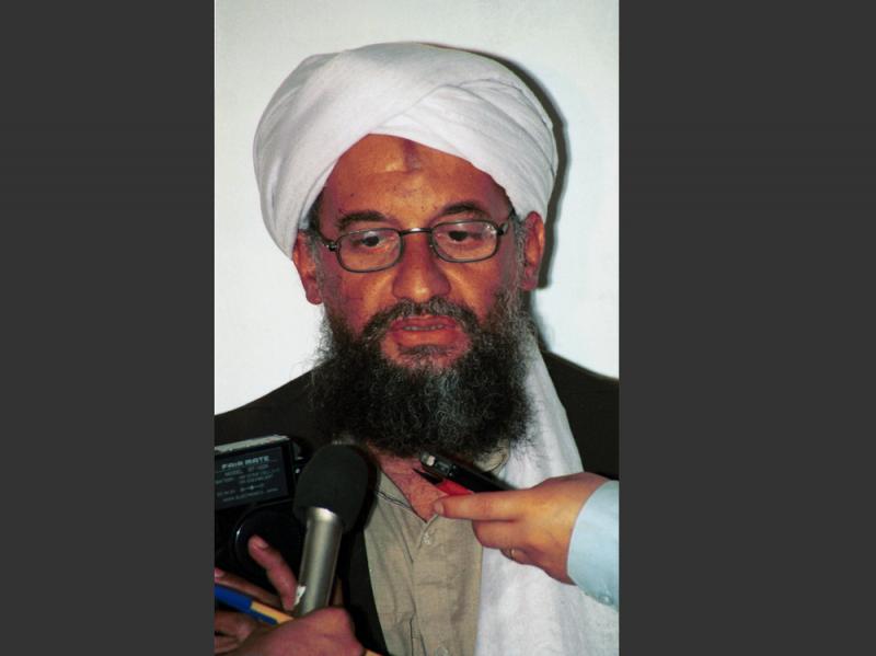A 1998 file photo of Ayman al-Zawahri speaking at a news conference in Khost, Afghanistan. The reclusive al-Qaida leader says he has pledged support to the new chief of the Taliban, Mullah Akhtar Mansoor. A 1998 file photo of Ayman al-Zawahri speaking at a news conference in Khost, Afghanistan. The reclusive al-Qaida leader says he has pledged support to the new chief of the Taliban, Mullah Akhtar Mansoor.