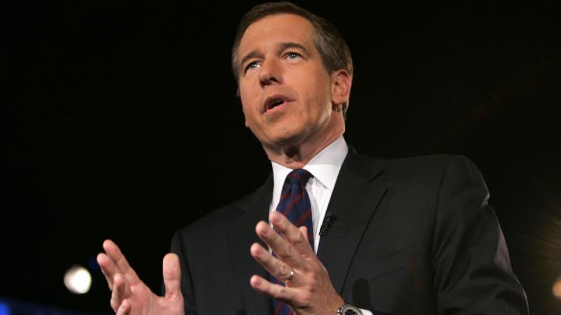 NBC's Brian Williams addresses the crowd while moderating a debate in 2008. NBC's Brian Williams addresses the crowd while moderating a debate in 2008.
