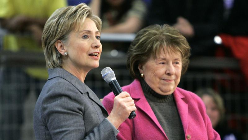 In this 2007 file photo, Dorothy Rodham campaign with her daughter, then-New York Sen. Hillary Clinton, on the campaign trail in Iowa In this 2007 file photo, Dorothy Rodham campaign with her daughter, then-New York Sen. Hillary Clinton, on the campaign trail in Iowa