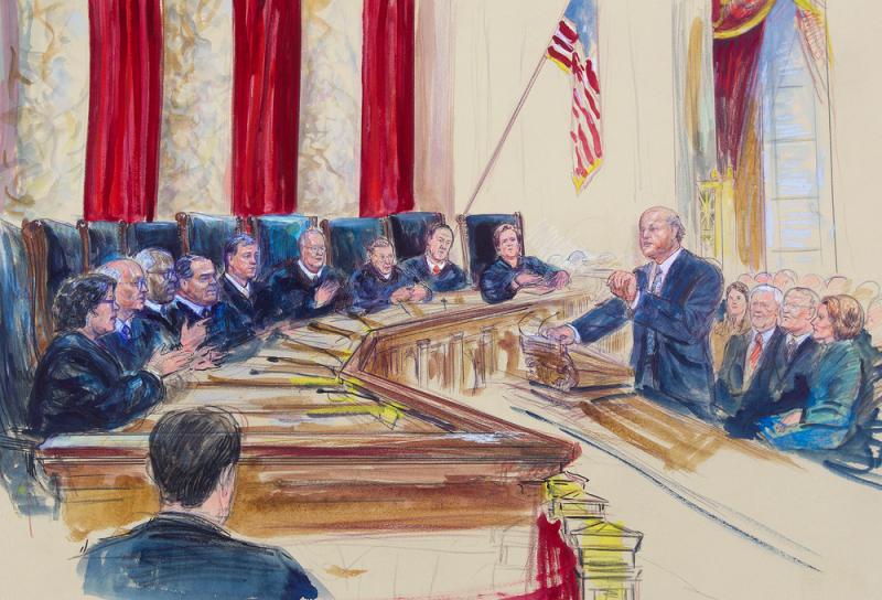 Michael Carvin (right), lead attorney for the petitioners speaking before the Supreme Court in Washington, D.C., on March 4. The justices heard arguments in King v. Burwell. Michael Carvin (right), lead attorney for the petitioners speaking before the Supreme Court in Washington, D.C., on March 4. The justices heard arguments in King v. Burwell.