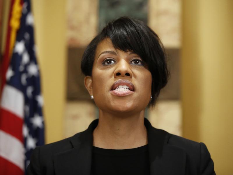Mayor Stephanie Rawlings-Blake speaks during a media availability at City Hall, on Friday. The mayor announced Sunday that she was lifting a week-long 10 p.m. curfew that followed civil unrest over the death of Freddie Gray from injuries he sustained in p Mayor Stephanie Rawlings-Blake speaks during a media availability at City Hall, on Friday. The mayor announced Sunday that she was lifting a week-long 10 p.m. curfew that followed civil unrest over the death of Freddie Gray from injuries he sustained in p
