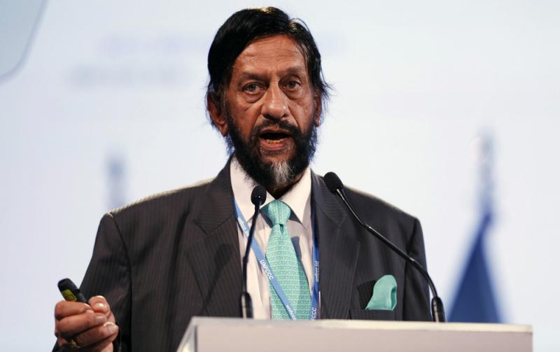 Rajendra K. Pachauri speaks at the U.N. Climate Change Conference in Lima, Peru, on Dec. 11, 2014. He is stepping down as chairman of the Intergovernmental Panel on Climate Change. Rajendra K. Pachauri speaks at the U.N. Climate Change Conference in Lima, Peru, on Dec. 11, 2014. He is stepping down as chairman of the Intergovernmental Panel on Climate Change.