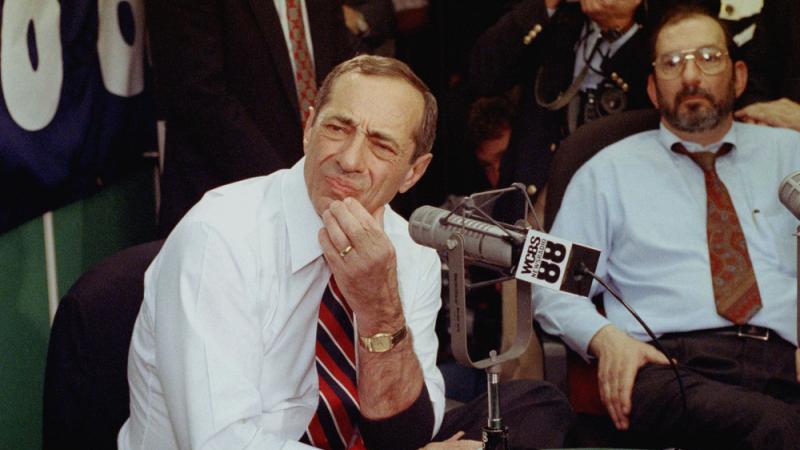 New York Gov. Mario Cuomo, appearing on a live call-in radio show in New York, Nov. 14, 1991, said he wouldn't be able to make a decision on his presidential candidacy until he had solved problems with the state budget. The standoff with the Legislature u New York Gov. Mario Cuomo, appearing on a live call-in radio show in New York, Nov. 14, 1991, said he wouldn't be able to make a decision on his presidential candidacy until he had solved problems with the state budget. The standoff with the Legislature u