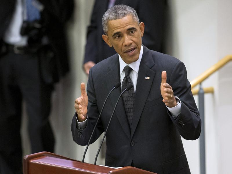 President Obama speaks about the Ebola epidemic Thursday at United Nations headquarters in New York. President Obama speaks about the Ebola epidemic Thursday at United Nations headquarters in New York.