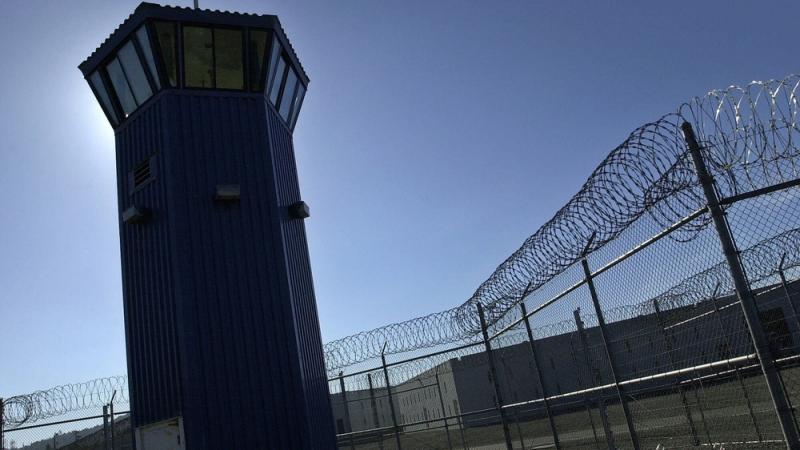 A watchtower rises above the maximum security complex at Pelican Bay State Prison near Crescent City, Calif. A watchtower rises above the maximum security complex at Pelican Bay State Prison near Crescent City, Calif.