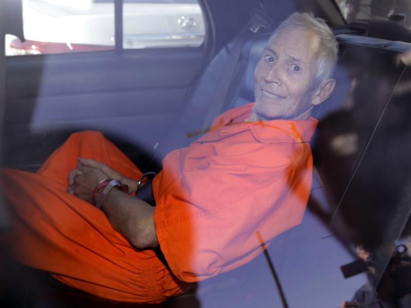 Robert Durst sits in a police vehicle following a court appearance in New Orleans on March 17, 2015. Robert Durst sits in a police vehicle following a court appearance in New Orleans on March 17, 2015.