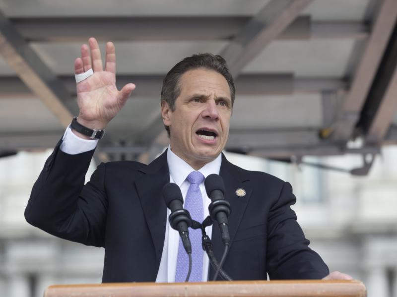 New York Gov. Andrew Cuomo speaks during a rally in March in Albany, N.Y. New York Gov. Andrew Cuomo speaks during a rally in March in Albany, N.Y.