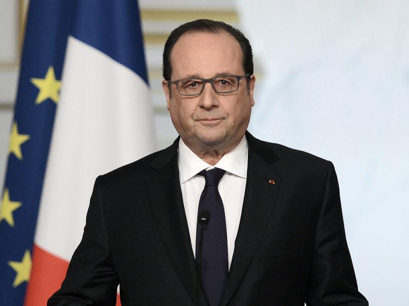 French President Francois Hollande delivers a speech after the weekly cabinet meeting on Wednesday. French President Francois Hollande delivers a speech after the weekly cabinet meeting on Wednesday.