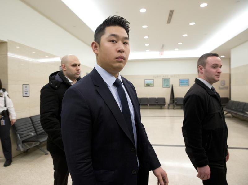 Peter Liang pictured on Feb. 9, during his trial. He was convicted of manslaughter in the shooting death of unarmed Akai Gurley in 2014. Peter Liang pictured on Feb. 9, during his trial. He was convicted of manslaughter in the shooting death of unarmed Akai Gurley in 2014.