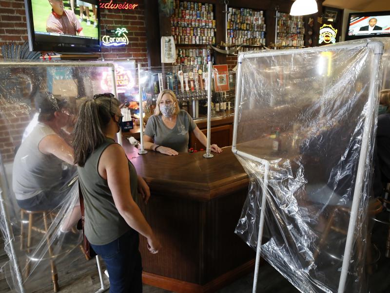 Powell's Steamer & Pub reopened to patrons on Wednesday. The pub is in Placerville, in California's El Dorado County, one area that's entered Expanded Stage 2 of reopening its economy. Powell's Steamer & Pub reopened to patrons on Wednesday. The pub is in Placerville, in California's El Dorado County, one area that's entered Expanded Stage 2 of reopening its economy.