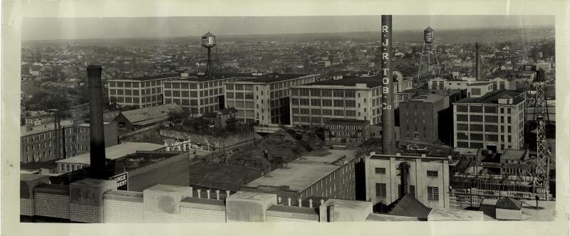 Panoramic view of Innovation Quarter neighborhood 1920s. Panoramic view of Innovation Quarter neighborhood 1920s.