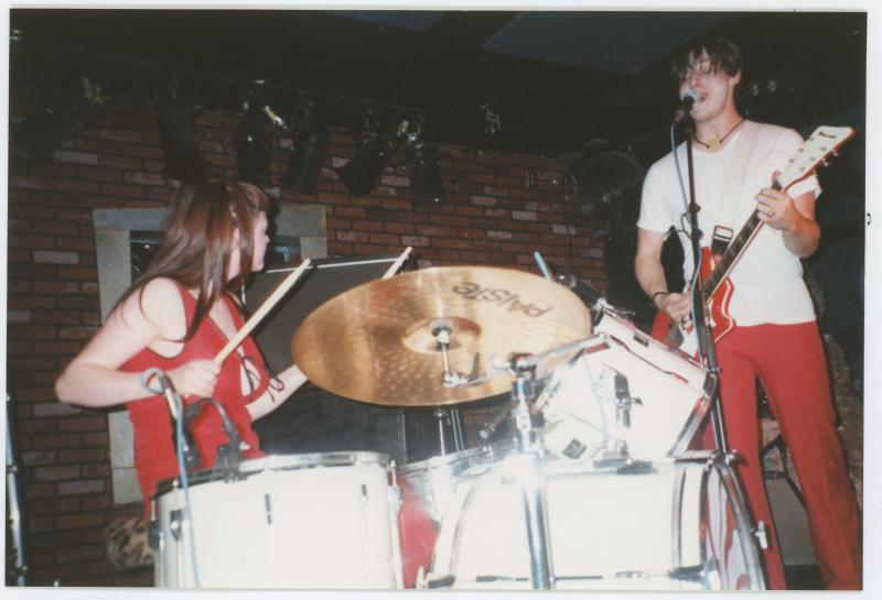 The White Stripes live, circa 2000. The White Stripes live, circa 2000.