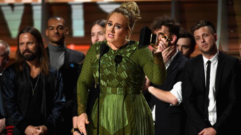 For the second time, Adele swept the major categories at the Grammys, winning Album, Song and Record of the Year. For the second time, Adele swept the major categories at the Grammys, winning Album, Song and Record of the Year.