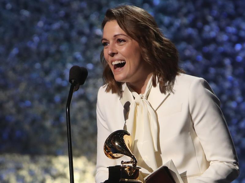 Brandi Carlile accepts the Grammy award for Best American Roots Performance, one of the 75 awards handed out at the Grammy's Premiere Ceremony prior to the prime time telecast. Brandi Carlile accepts the Grammy award for Best American Roots Performance, one of the 75 awards handed out at the Grammy's Premiere Ceremony prior to the prime time telecast.