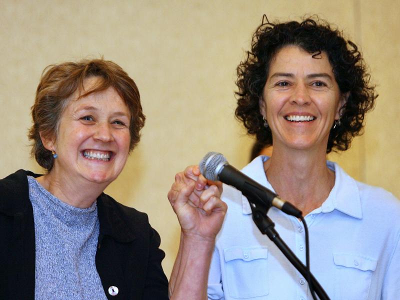 Wendy Becker (left) and Mary Norton of Providence, R.I., raise their hands after the 2006 Massachusetts court ruling that allowed same-sex couples from Rhode Island to marry in Massachusetts. For the 2020 census, the couple can choose the new response cat Wendy Becker (left) and Mary Norton of Providence, R.I., raise their hands after the 2006 Massachusetts court ruling that allowed same-sex couples from Rhode Island to marry in Massachusetts. For the 2020 census, the couple can choose the new response cat