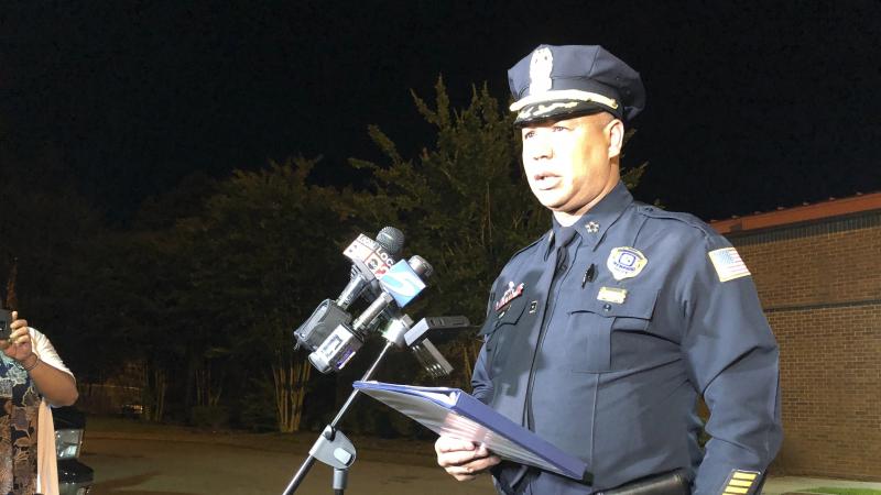Memphis Police Director Michael Rallings speaks to reporters early Thursday in Memphis, Tenn., after armed officers and an angry crowd faced off late Wednesday night after officers with the U.S. Marshals Service shot and killed a man while trying to take Memphis Police Director Michael Rallings speaks to reporters early Thursday in Memphis, Tenn., after armed officers and an angry crowd faced off late Wednesday night after officers with the U.S. Marshals Service shot and killed a man while trying to take