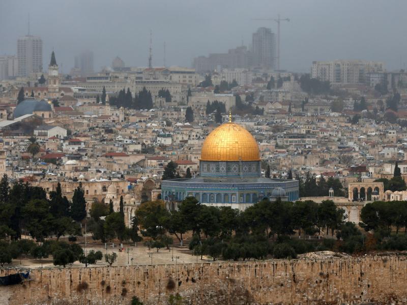 A picture taken from the Mount of Olives shows the Old City of Jerusalem with the Dome of the Rock. President Trump on Wednesday recognized Jerusalem as Israel's capital, upending decades of U.S. policy and ignoring dire warnings from Arab and Western all A picture taken from the Mount of Olives shows the Old City of Jerusalem with the Dome of the Rock. President Trump on Wednesday recognized Jerusalem as Israel's capital, upending decades of U.S. policy and ignoring dire warnings from Arab and Western all