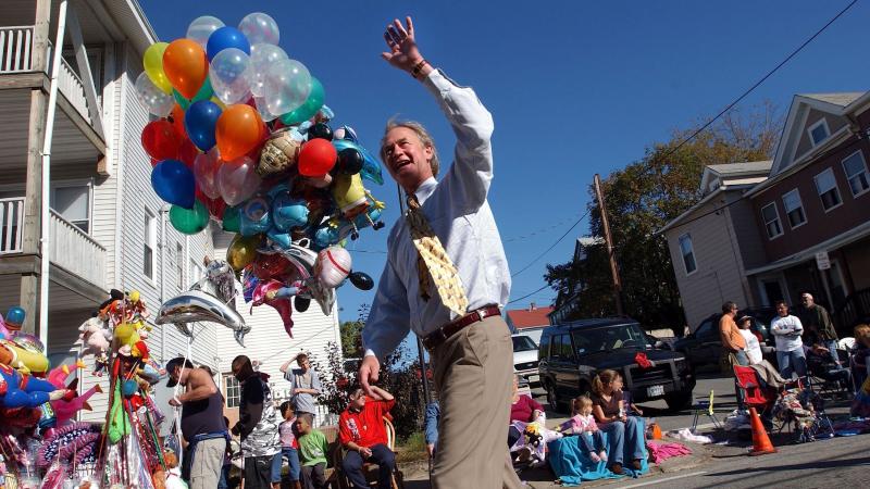 Then-Republican Sen. Lincoln Chafee marching in a parade in Woonsocket, R.I., in 2006. Then-Republican Sen. Lincoln Chafee marching in a parade in Woonsocket, R.I., in 2006.
