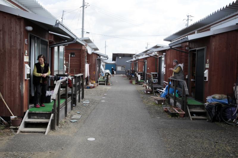 The temporary housing in Date city for the evacuees from Iitate village. The temporary housing in Date city for the evacuees from Iitate village.