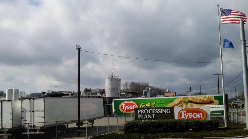 A quarter of the employees — 570 workers — at this Tyson poultry processing facility in Wilkesboro, N.C. have tested positive for the coronavirus. A quarter of the employees — 570 workers — at this Tyson poultry processing facility in Wilkesboro, N.C. have tested positive for the coronavirus.