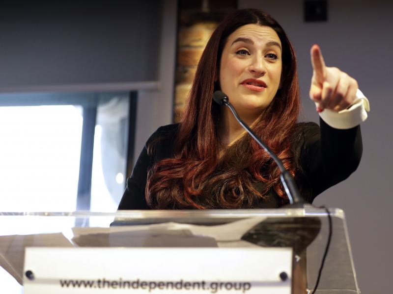 British politician Luciana Berger speaks Monday at a news conference to announce the formation of the Independent Group, as seven British members of Parliament quit the Labour Party because of its approach to Brexit and anti-Semitism. British politician Luciana Berger speaks Monday at a news conference to announce the formation of the Independent Group, as seven British members of Parliament quit the Labour Party because of its approach to Brexit and anti-Semitism.