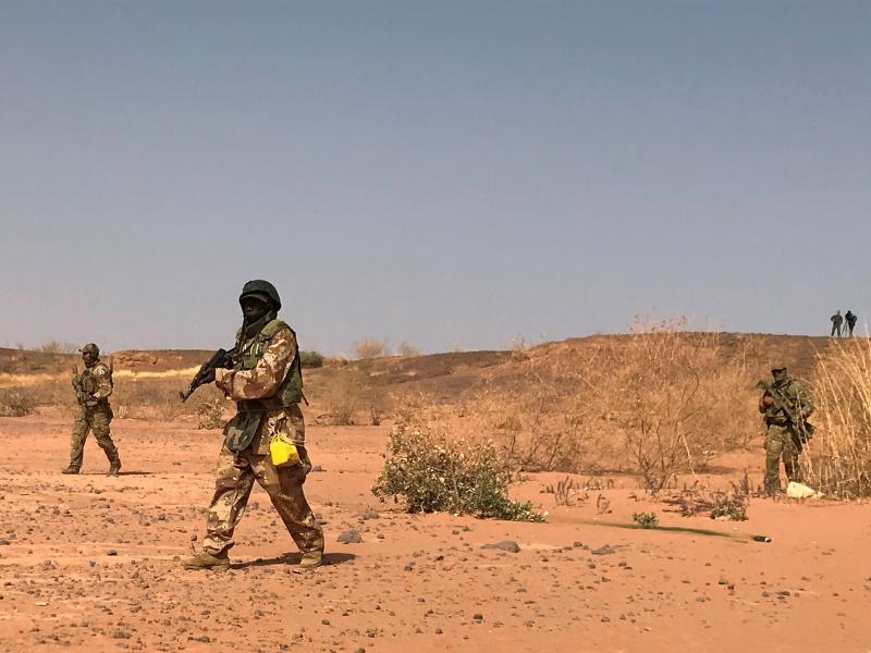 Nigerien commandos simulate a raid on a militant camp during U.S.-sponsored exercises in Ouallam, Niger, in April 2018. A spokesman for the Nigerien army says 71 soldiers were killed in an attack on Tuesday. Nigerien commandos simulate a raid on a militant camp during U.S.-sponsored exercises in Ouallam, Niger, in April 2018. A spokesman for the Nigerien army says 71 soldiers were killed in an attack on Tuesday.