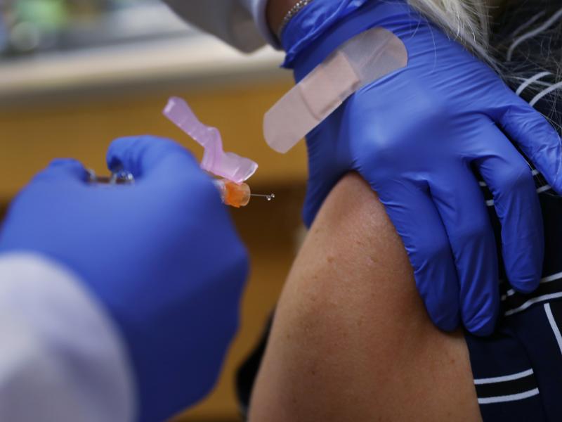 Some of the world's largest vaccine-makers hope to bolster public confidence in a yet-to-arrive COVID-19 vaccine, pledging to follow strict safety protocols in the rush to respond to the pandemic. Here, a nurse practitioner administers a dose of flu vacci Some of the world's largest vaccine-makers hope to bolster public confidence in a yet-to-arrive COVID-19 vaccine, pledging to follow strict safety protocols in the rush to respond to the pandemic. Here, a nurse practitioner administers a dose of flu vacci