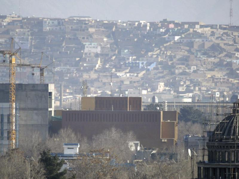A general view of the U.S. Embassy in Kabul, Afghanistan in 2013. The embassy is facing a coronavirus outbreak, according to the State Department. A general view of the U.S. Embassy in Kabul, Afghanistan in 2013. The embassy is facing a coronavirus outbreak, according to the State Department.