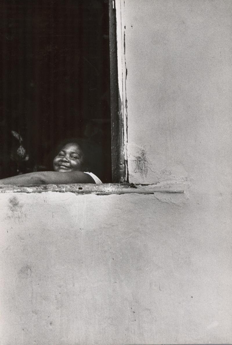 Looking out of an adobe window. Salvador, Brazil, 1963. Looking out of an adobe window. Salvador, Brazil, 1963.