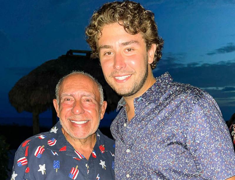 Max García and his grandfather, Mario, in early July. Max García and his grandfather, Mario, in early July.