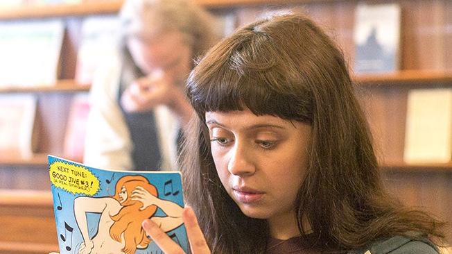 Bel Powley stars as Minnie Goetze in The Diary of a Teenage Girl. Directed by Marielle Heller, the film is based on a semi-autobiographical graphic novel by Phoebe Gloeckner. Bel Powley stars as Minnie Goetze in The Diary of a Teenage Girl. Directed by Marielle Heller, the film is based on a semi-autobiographical graphic novel by Phoebe Gloeckner.