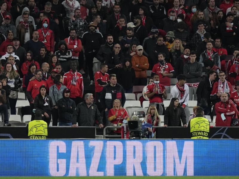 The Russian state-owned gas company Gazprom is one of eight major global sponsors of the UEFA Champions League. The Russian state-owned gas company Gazprom is one of eight major global sponsors of the UEFA Champions League.