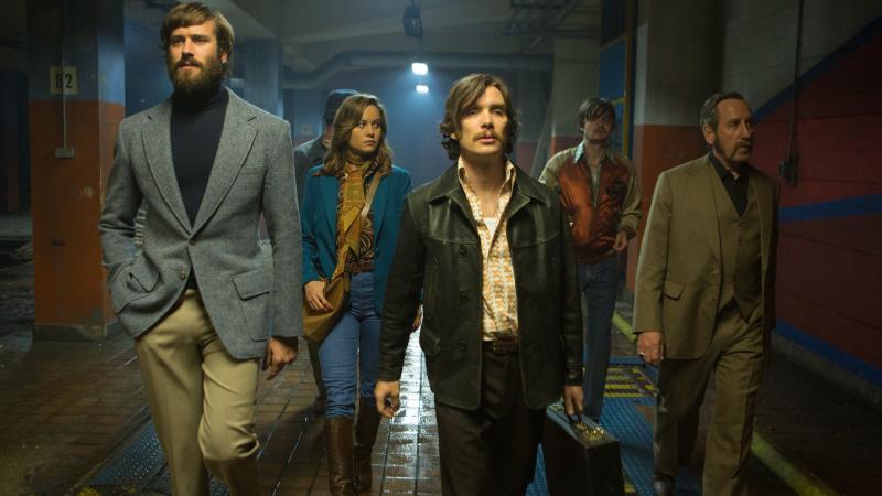 Polyester Posse: Ord (Armie Hammer), Justine (Brie Larson), Chris (Cillian Murphy), Stevo (Sam Riley) and Frank (Michael Smiley) walk the walk. Polyester Posse: Ord (Armie Hammer), Justine (Brie Larson), Chris (Cillian Murphy), Stevo (Sam Riley) and Frank (Michael Smiley) walk the walk.