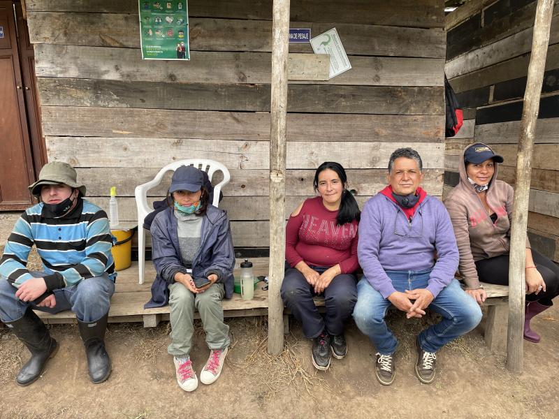 Venezuelan migrants take a lunch break at the gooseberry farm where they work on the outskirts of Bogotá, Colombia. Venezuelan migrants take a lunch break at the gooseberry farm where they work on the outskirts of Bogotá, Colombia.